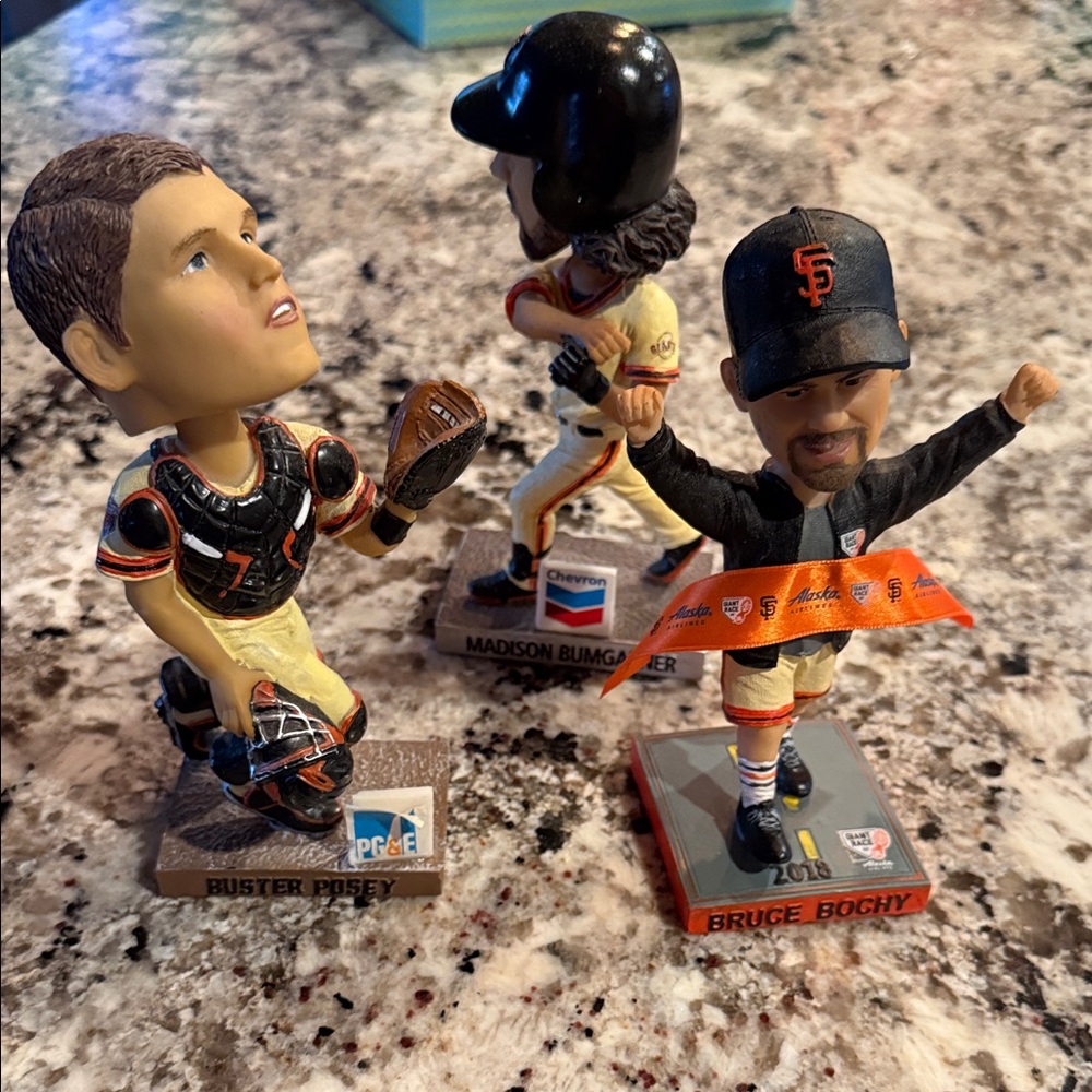 San Francisco Giants Bobbleheads Posey Bochy Bumgarner
